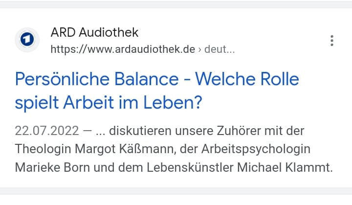 Persoenliche Balance